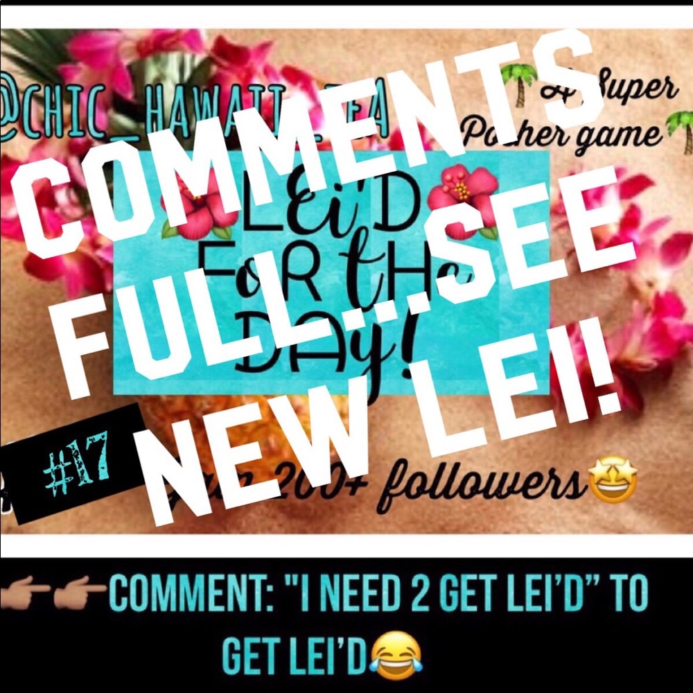 COMMENTS FULL! 🙌🏽See NEW LISTING